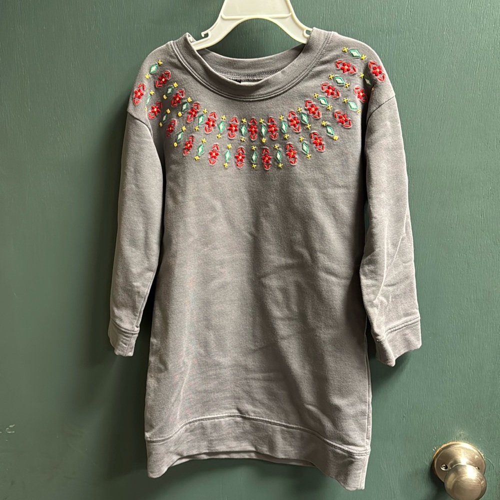 Gymboree girls sweatshirt dress - XS 4